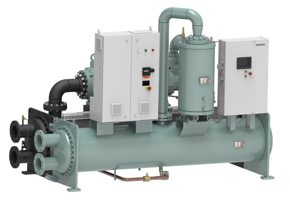 蓄冷中央空调主机--日立变频螺杆高效水冷机组—WV系列
